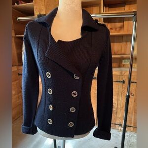 Fenn wright Manson navy blue sweater size small
